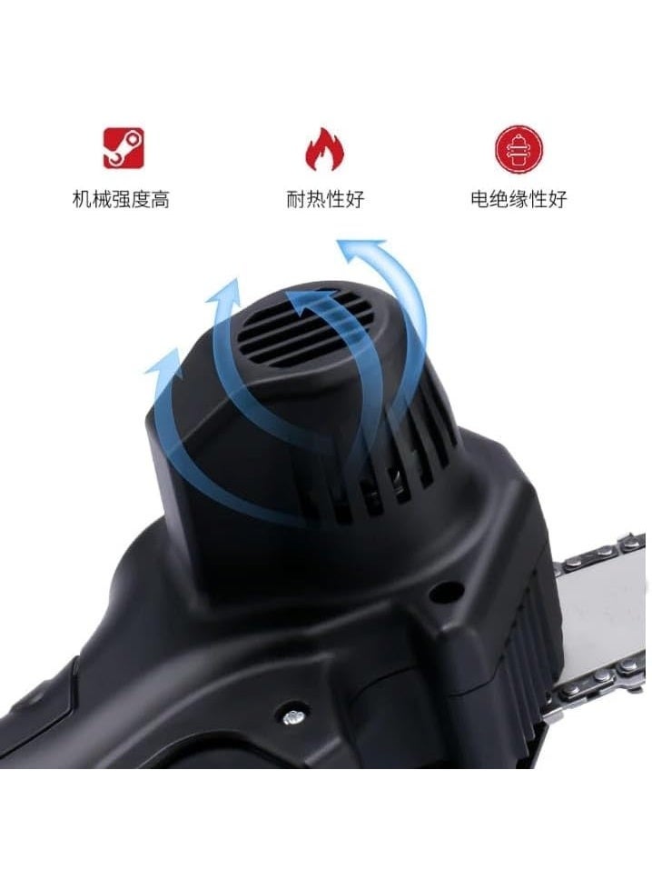 منشار كهربائي صغير 24 فولت مع بطارية قابلة لإعادة الشحن، منشار تقليم محمول خفيف الوزن لقطع فروع الأشجار والخشب مع سلسلة ومجموعة أدوات للاستخدام في المنزل والحديقة والمزرعة - Image 4